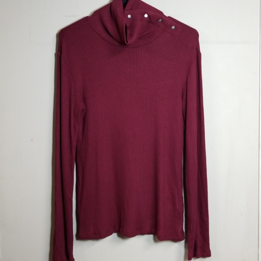 Anthropologie (Dolan) Raspberry Red Top - Picture 2 of 7